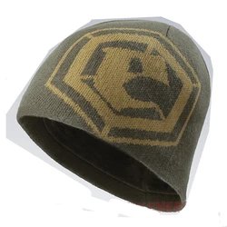 Tragopan Gorro Táctico de Lana Doble Cara Tejida, Térmico Campamento