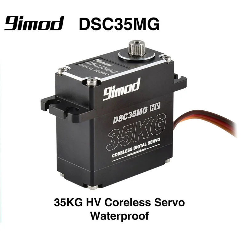 Servo digital de alta presión estanco al agua con engranajes metálicos