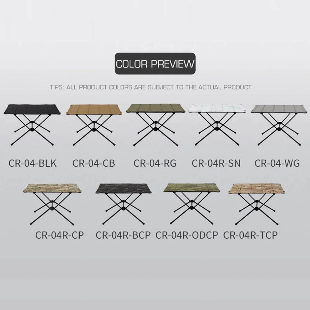Mesa plegable táctica de aluminio para camping y picnic - imagen 5