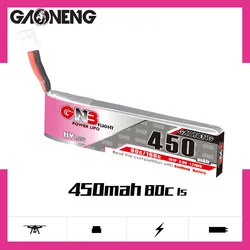 GNB HV Batería LiPo 450mAh 80C para Tinyhawk FPV Racing