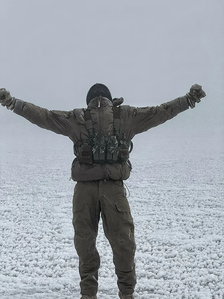 Chaqueta táctica de algodón con capucha Polar, abrigo antifrío - imagen 3