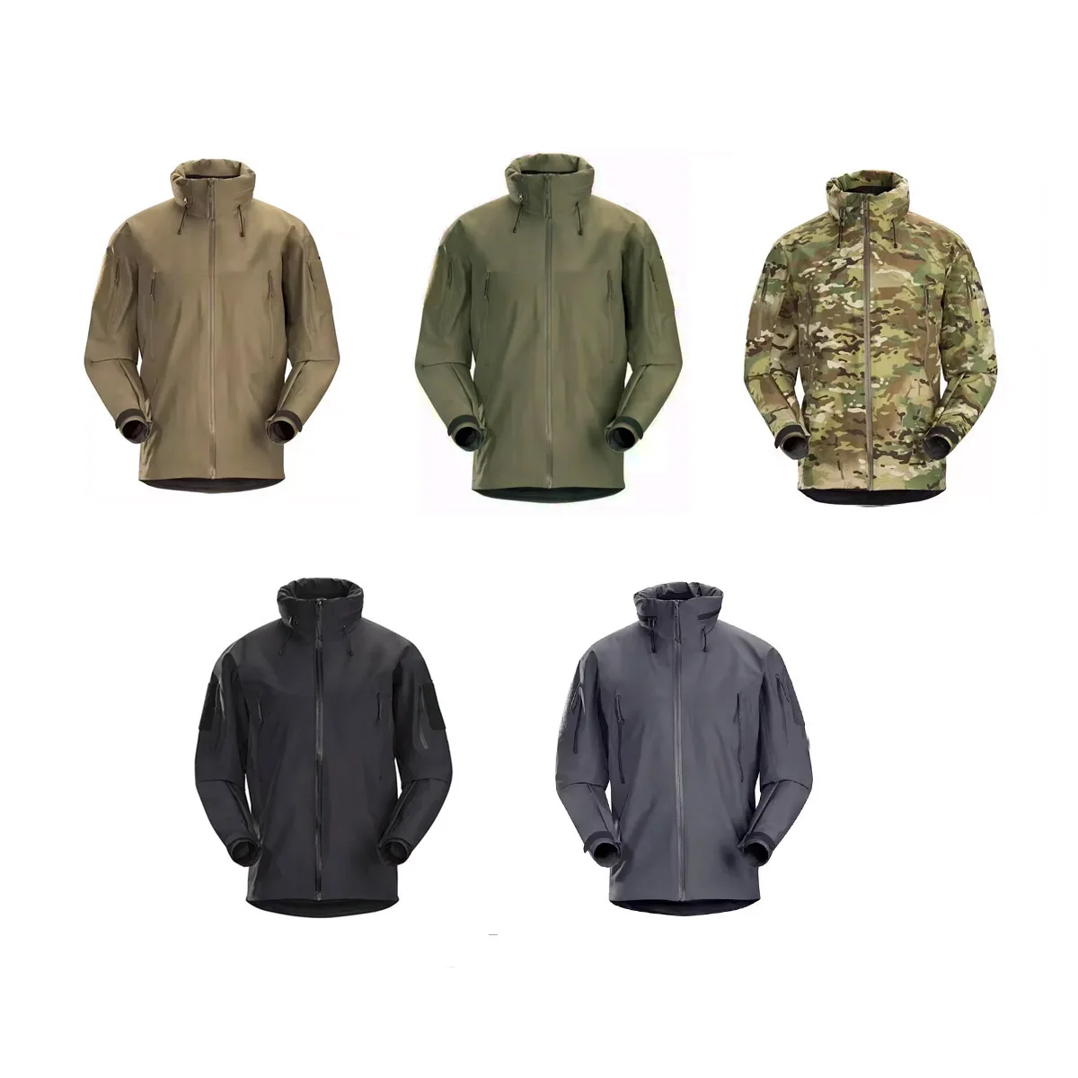 Chaqueta táctica Gen2 carcasa dura impermeable y transpirable resistente - imagen 5