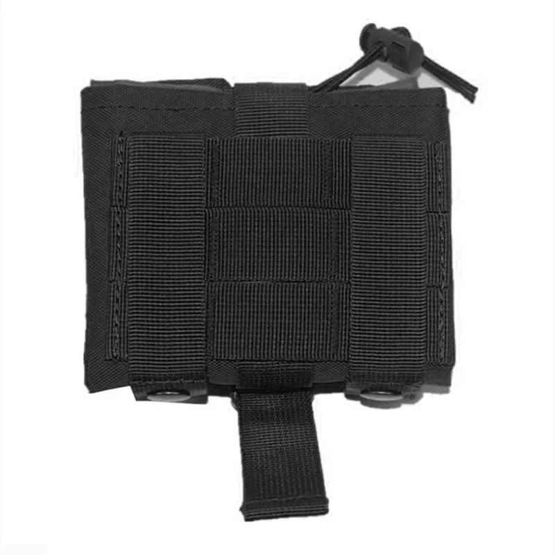 Bolsa táctica plegable MOLLE para cargadores con cierre de cordón