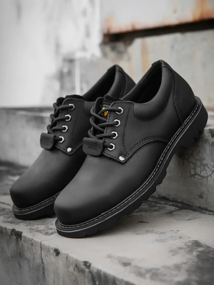 KOWM Botas tácticas impermeables en piel de vaca para hombre - imagen 4