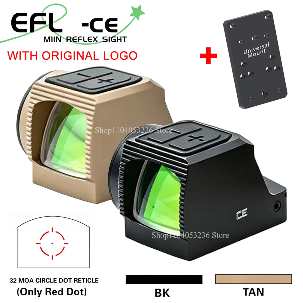 EOTech EFLX-C Mini mira de punto rojo RMSC con activación automática - imagen 2