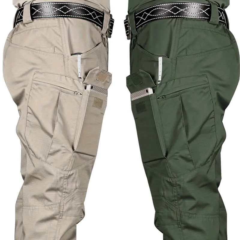 Pantalones cargo elásticos para hombre, senderismo y trabajo