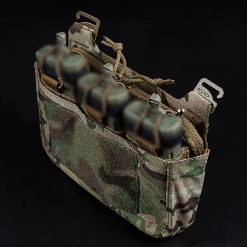 Bolsa táctica frontal gancho y bucle para chaleco MOLLE - imagen 4