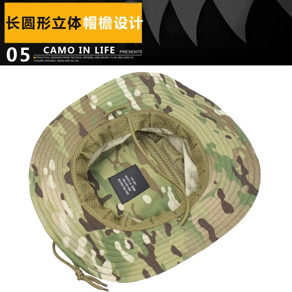 Gorra táctica de camuflaje ajustable transpirable para senderismo - imagen 3
