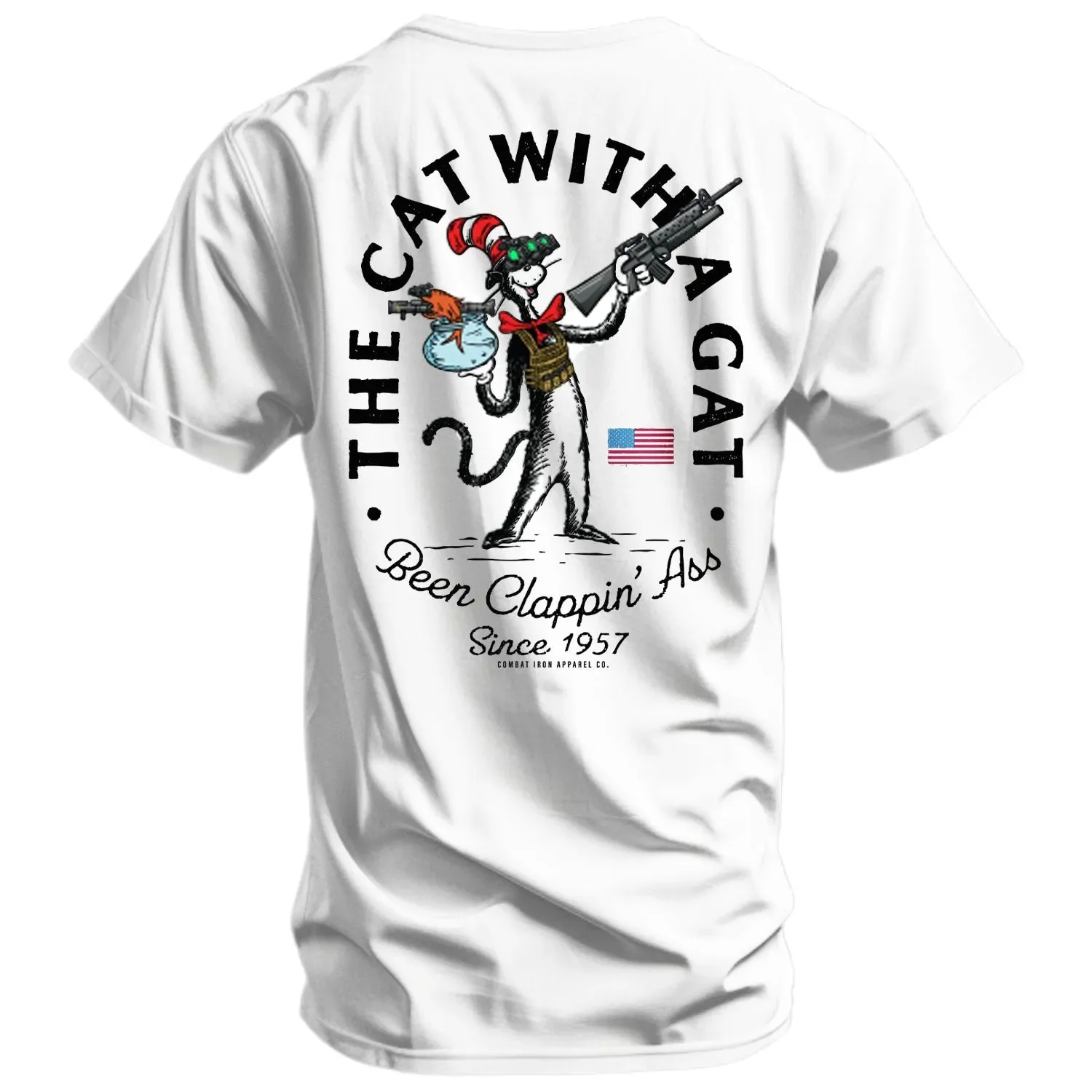 Camiseta de hombre con gráfico militar