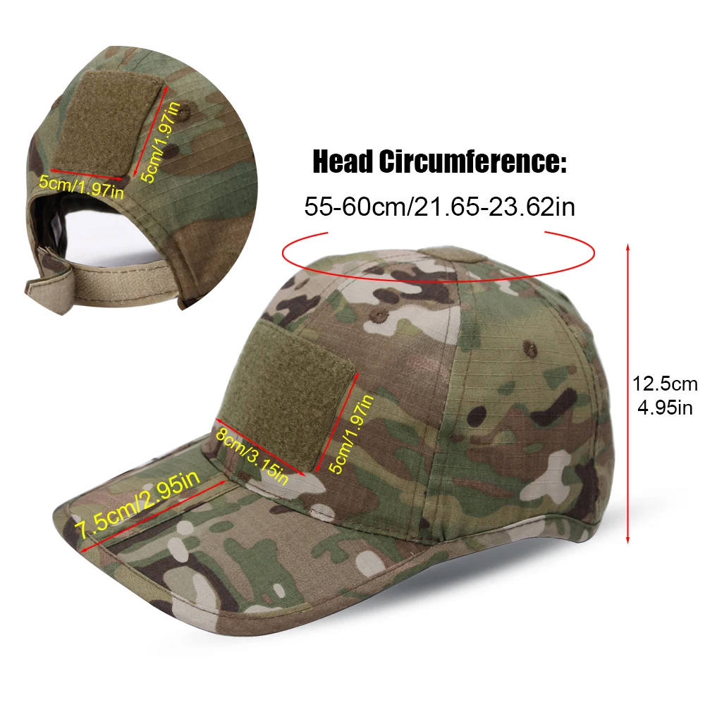 Gorra táctica camuflaje plegable transpirable protección solar - imagen 5