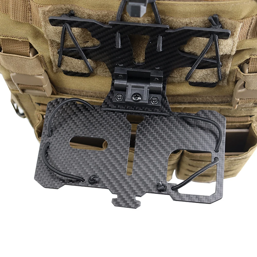 Soporte táctico MOLLE plegable fibra de carbono para móvil - imagen 3