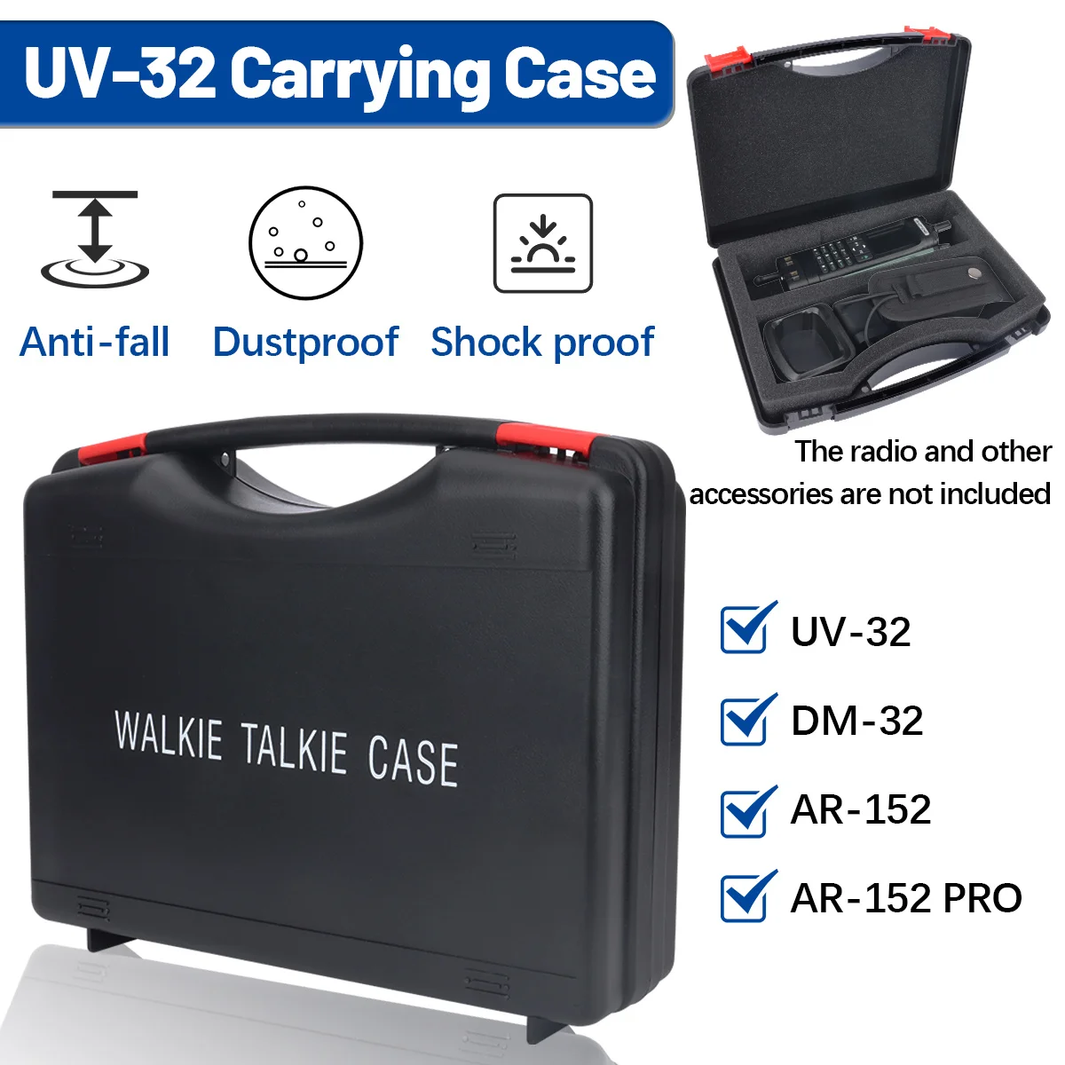 Estuche Baofeng UV-32 DM-32 para AR-152 PRO Camping Caza