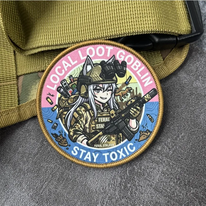 Parche táctico militar anime para mochila y brazalete con velcro - imagen 4