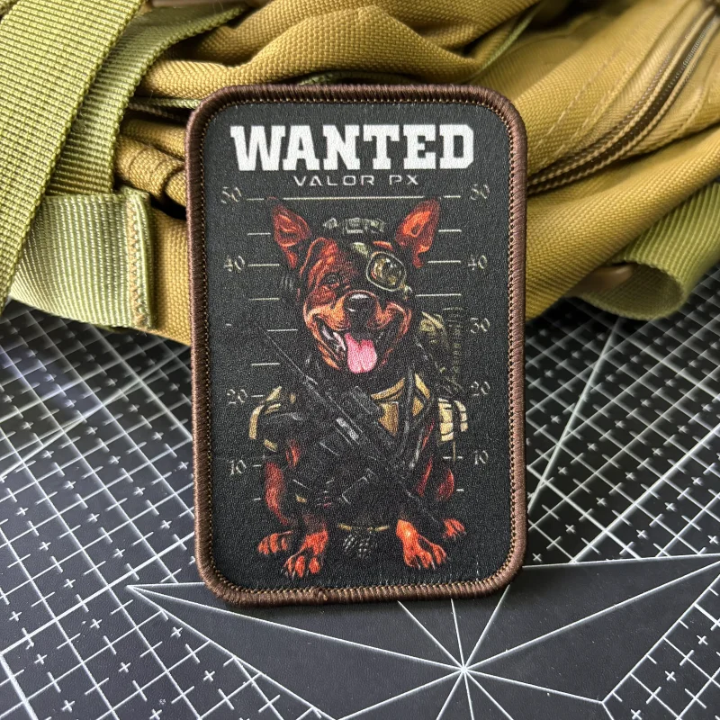 Parche táctico The Wanted Dog velcro insignia de perro peligroso - imagen 5