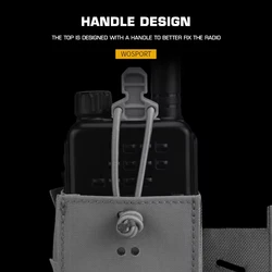 Bolsa de expansión nailon para radio en chaleco táctico