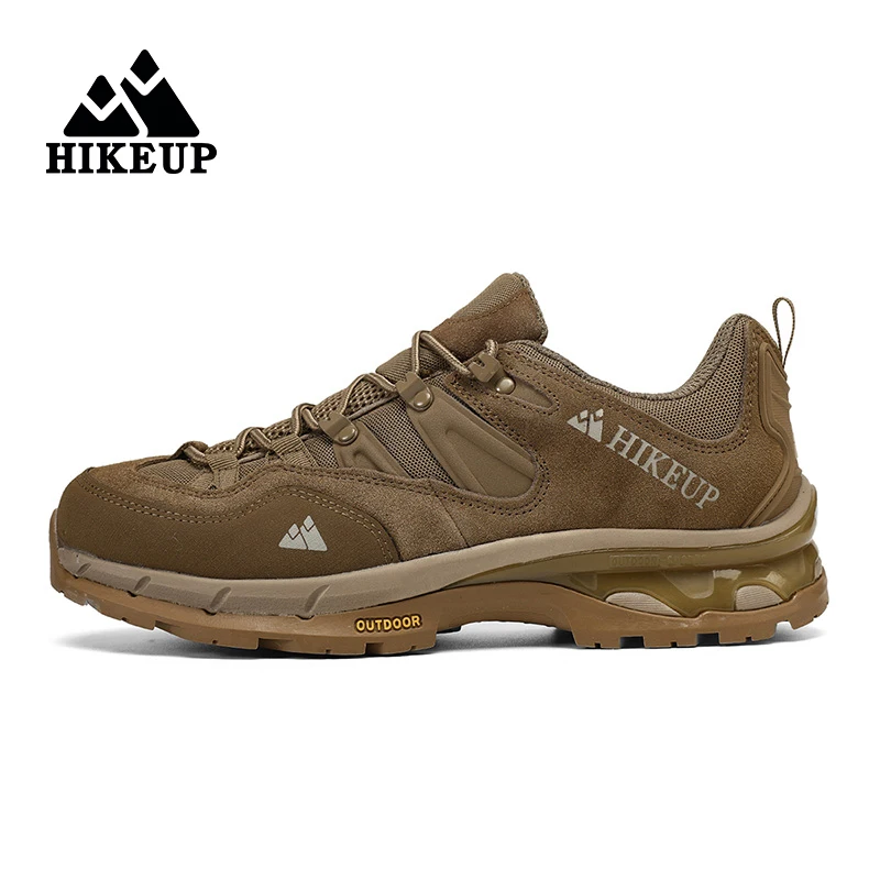 HIKEUP Zapatos Senderismo Cuero Hombre – Calzado Trekking Resistente - imagen 2