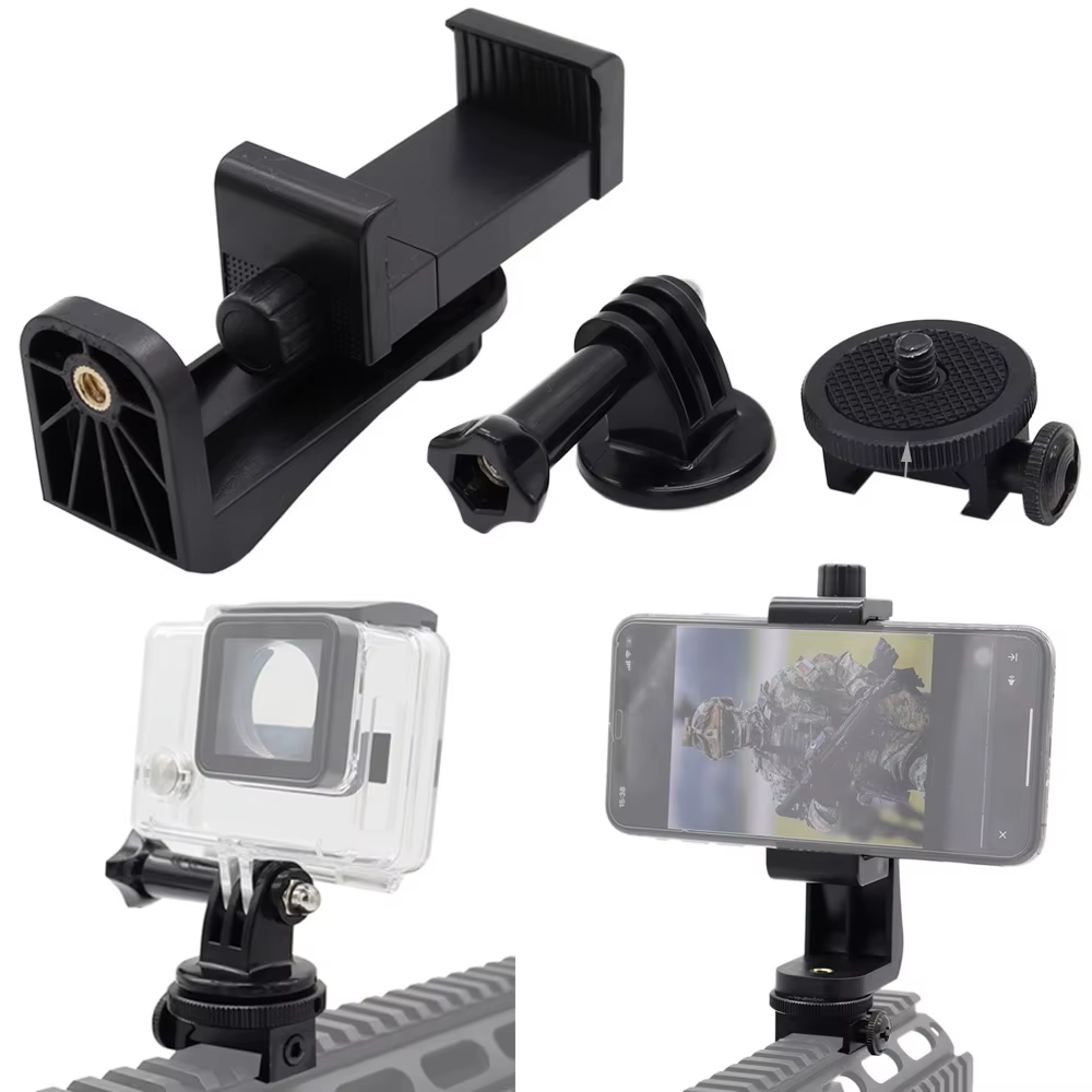 Soporte Picatinny para móvil y GoPro – Airsoft táctico - imagen 2