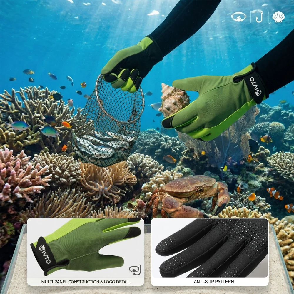 Guantes de buceo verano transpirables elásticos unisex dedos completos - imagen 2