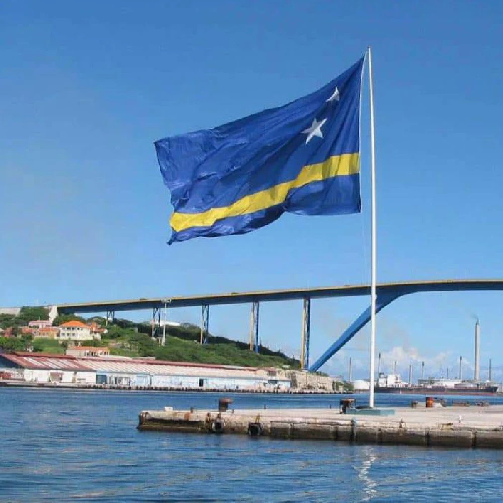 FLAGLINK bandera de Curazao de poliéster impresión digital para colgar - imagen 5