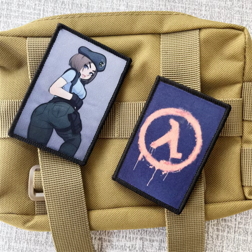 Parche táctico morale patch Patriota – Bordado adhesivo negro - imagen 4