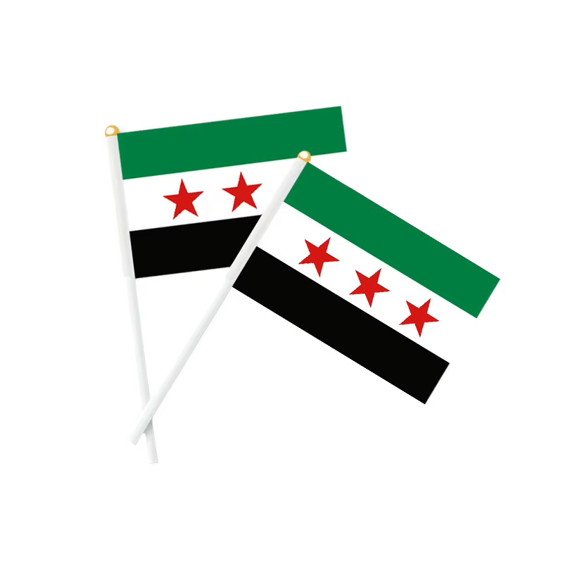 Parche táctico velcro bandera Siria – Estrellas bordadas