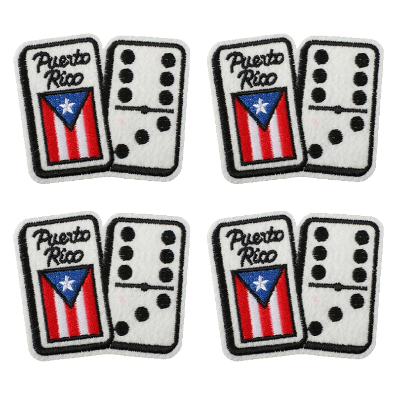 Parche bordado termoadhesivo rana animada castillo Puerto Rico - imagen 4