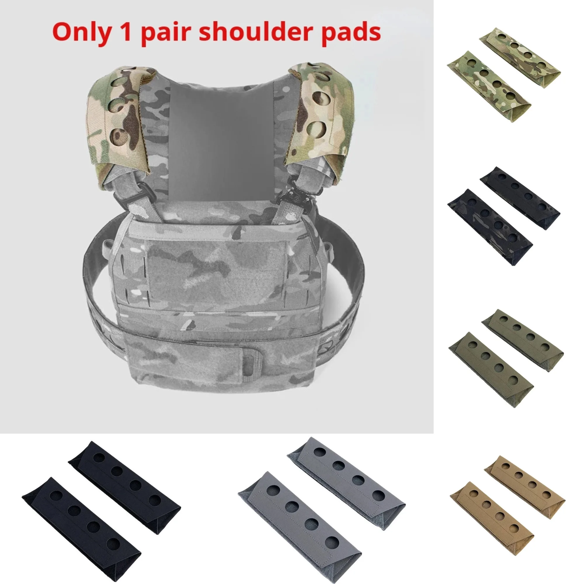 Almohadillas de hombro tácticas compuestas FCPC V5 para airsoft - imagen 5