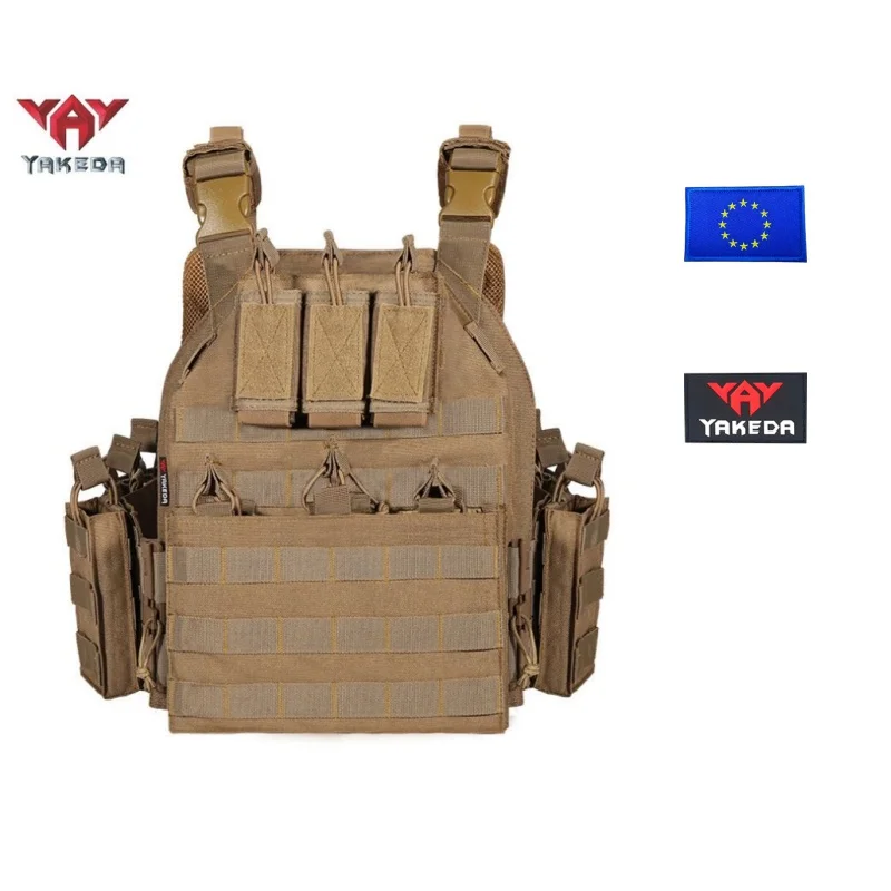 Chaleco táctico YAKEDA 1000D poliéster de liberación rápida camuflaje - imagen 2
