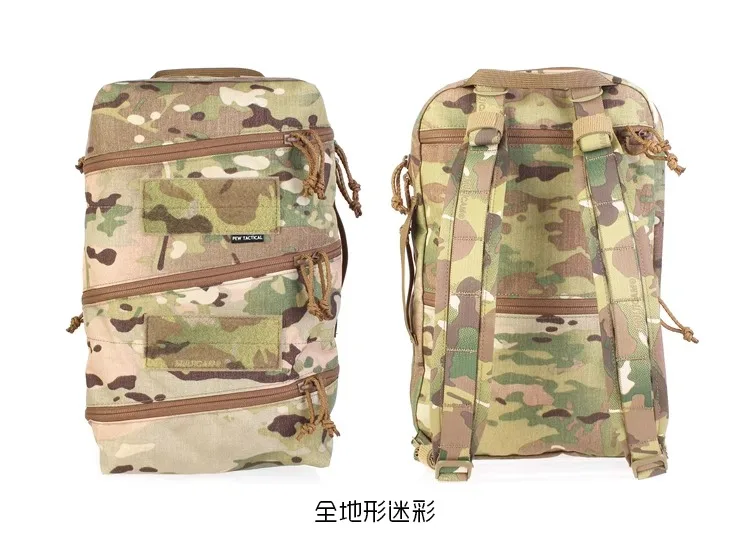 Vista general de la mochila médica táctica estilo Delta