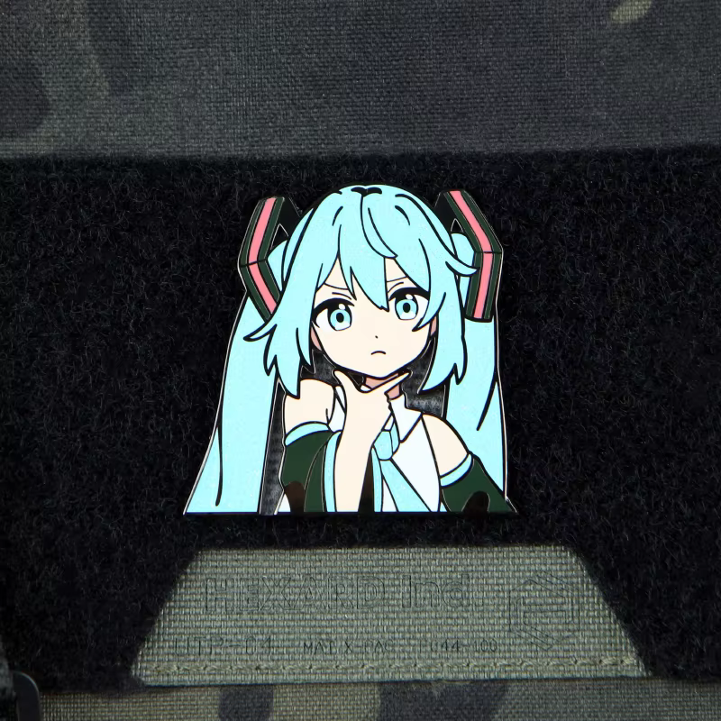 Parche MOLLE resistente para mochilas – Diseño Miku