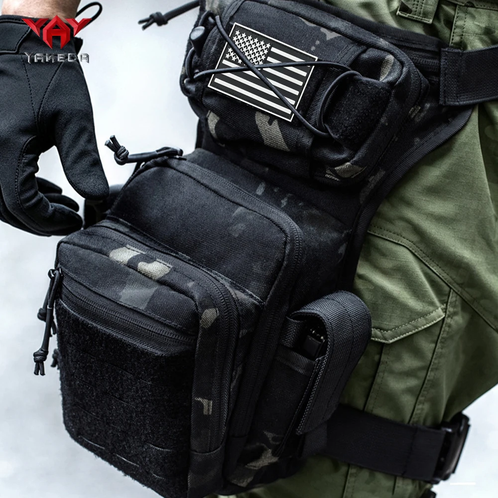 YAKEDA Bolsa táctica de pierna para ciclismo y viajes - imagen 5