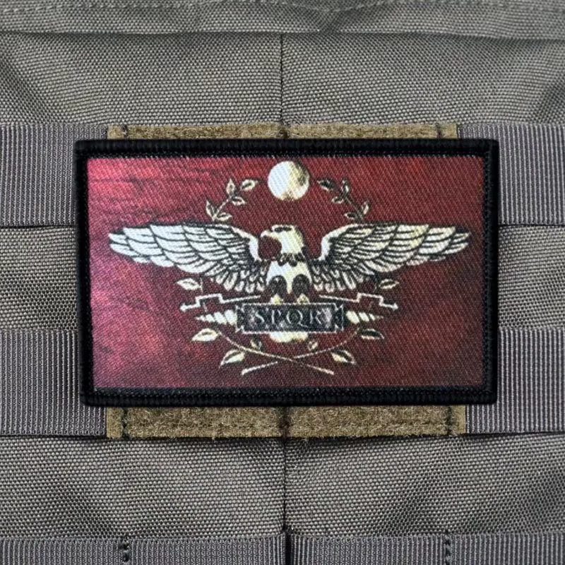Parche táctico SPQR Legión Romana con gancho para mochila - imagen 5