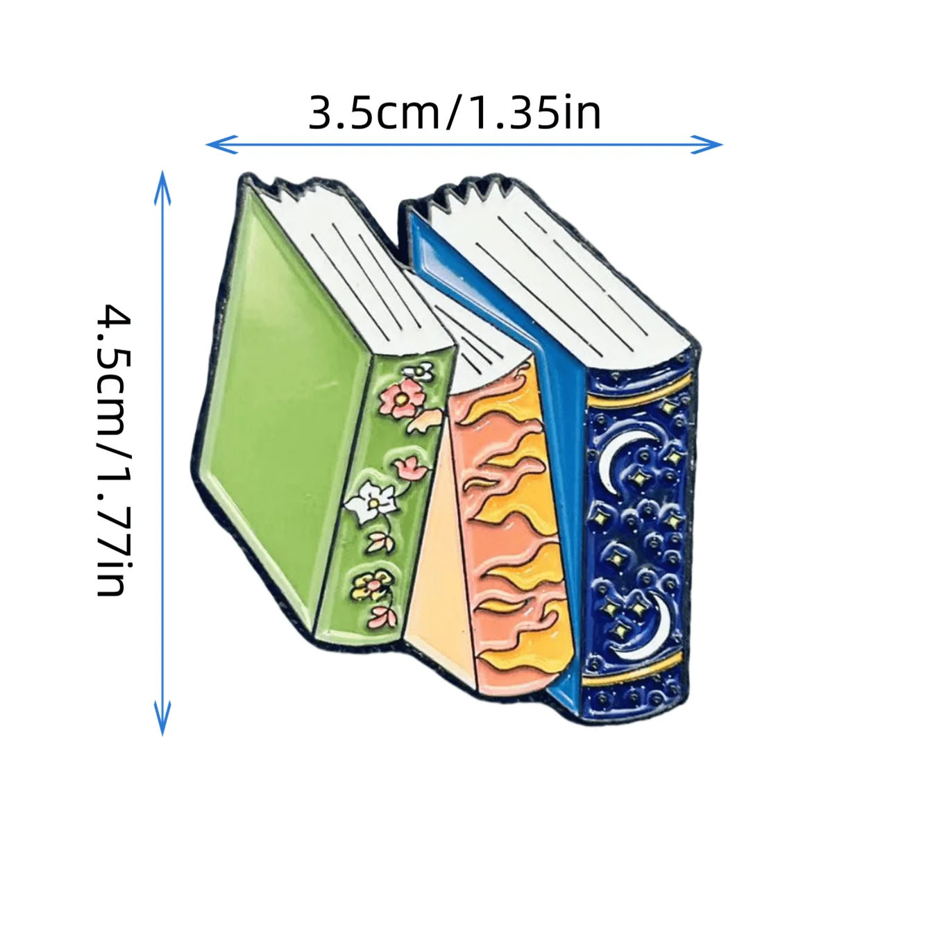 Broche de aleación libro dibujos animados – accesorio para mochila - imagen 3