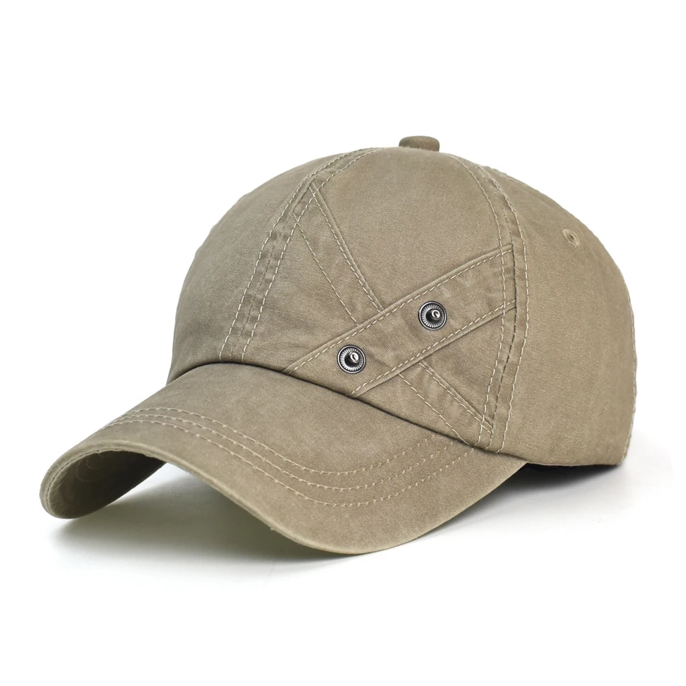 Gorra de béisbol de algodón lavado vintage ajustable perfil bajo - imagen 2
