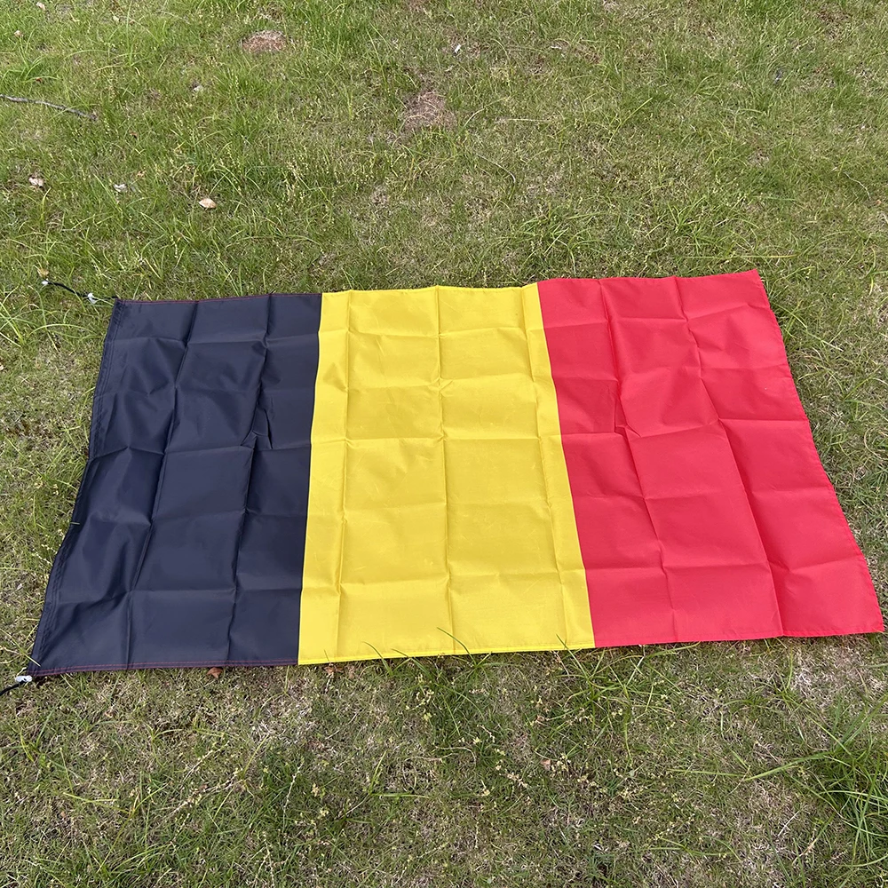 Bandera de Bélgica tipo chal poliéster para fútbol - imagen 4
