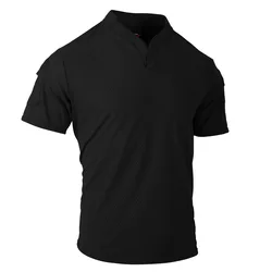 Tactische Tom camiseta táctica secado rápido cuello pico con bolsillo