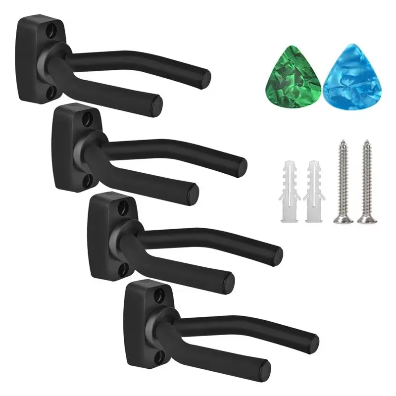 Soporte de pared para guitarra, tornillos y almohadillas goma celuloide - imagen 3