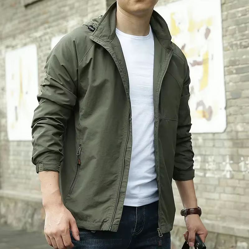 Chaqueta militar impermeable – Capucha outdoor hombre 6XL - imagen 2