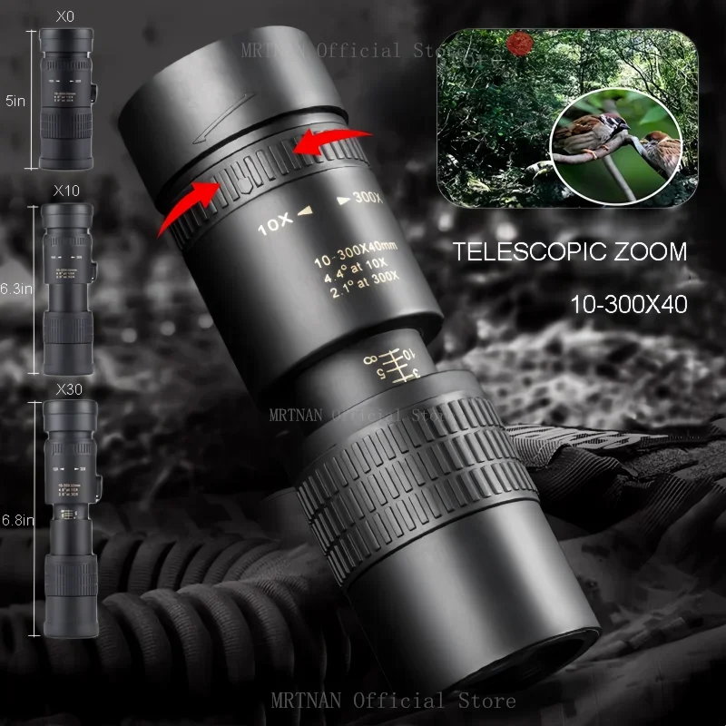Prismáticos tácticos militares de metal con zoom HD, largo alcance - imagen 4