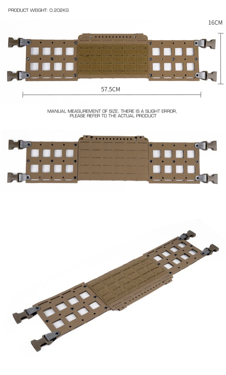 Vista del conjunto con diseño compatible MOLLE