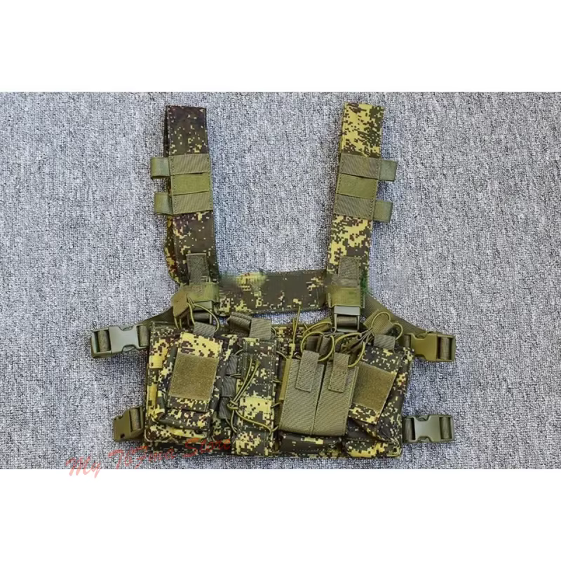 Chaleco táctico MOLLE D3 ligero camuflaje digital ruso EMR bolsa pecho - imagen 4