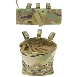 Chaleco táctico cintura MOLLE con bolsa plegable multiusos para outdoor