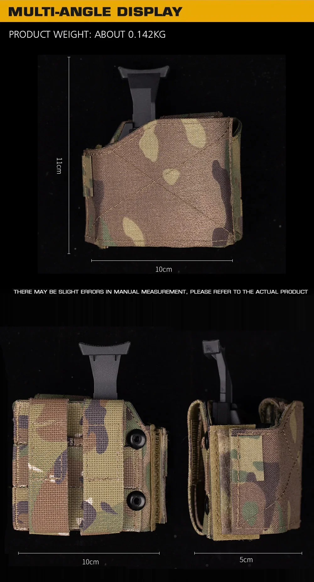 Detalle del sistema de fijación MOLLE y liberación rápida QLS