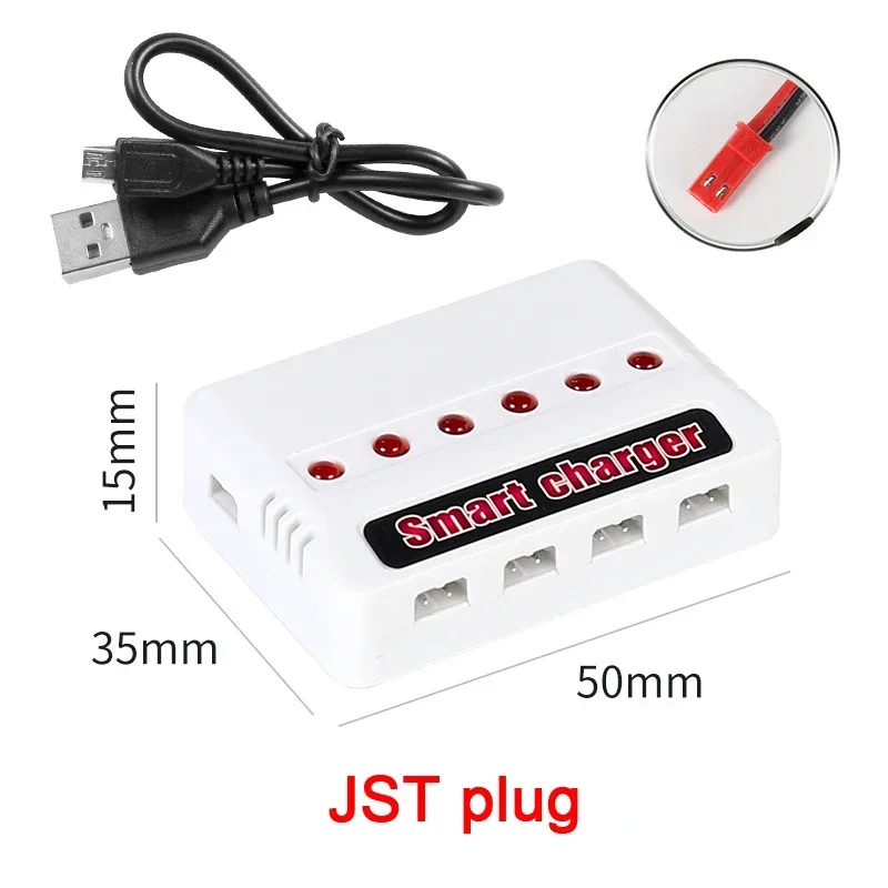 Batería Li-Po para drones RC con conector JST y cargador repuesto - imagen 5