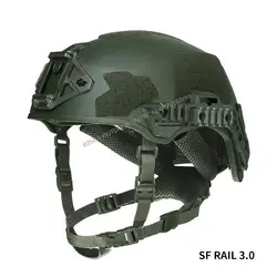 Casco táctico Wendy EXFIL SF Rail3.0 ABS con arnés ajustable