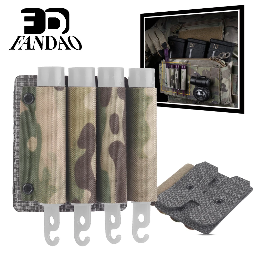 Porta barritas luminosas MOLLE bolsa táctica para chaleco y cinturón - imagen 5