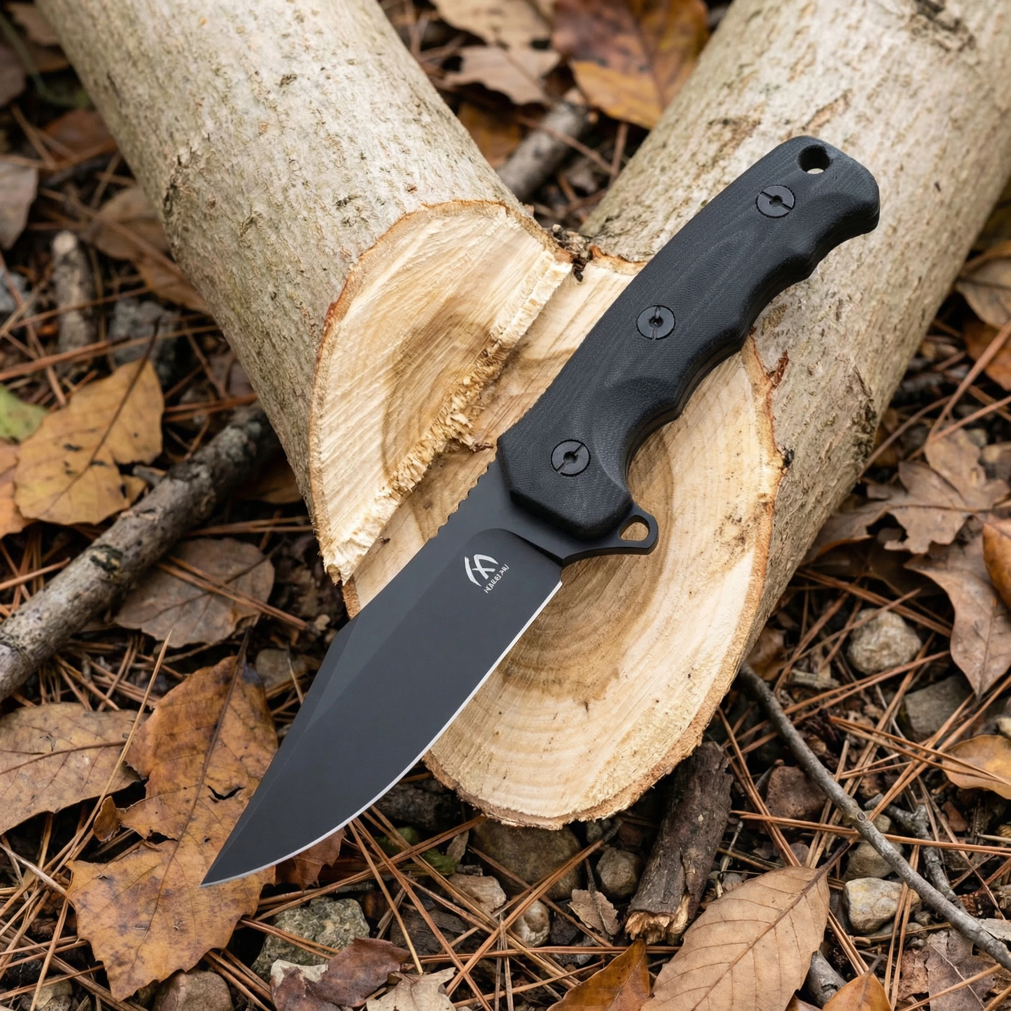 Cuchillo de supervivencia compacto con hoja fija para exterior