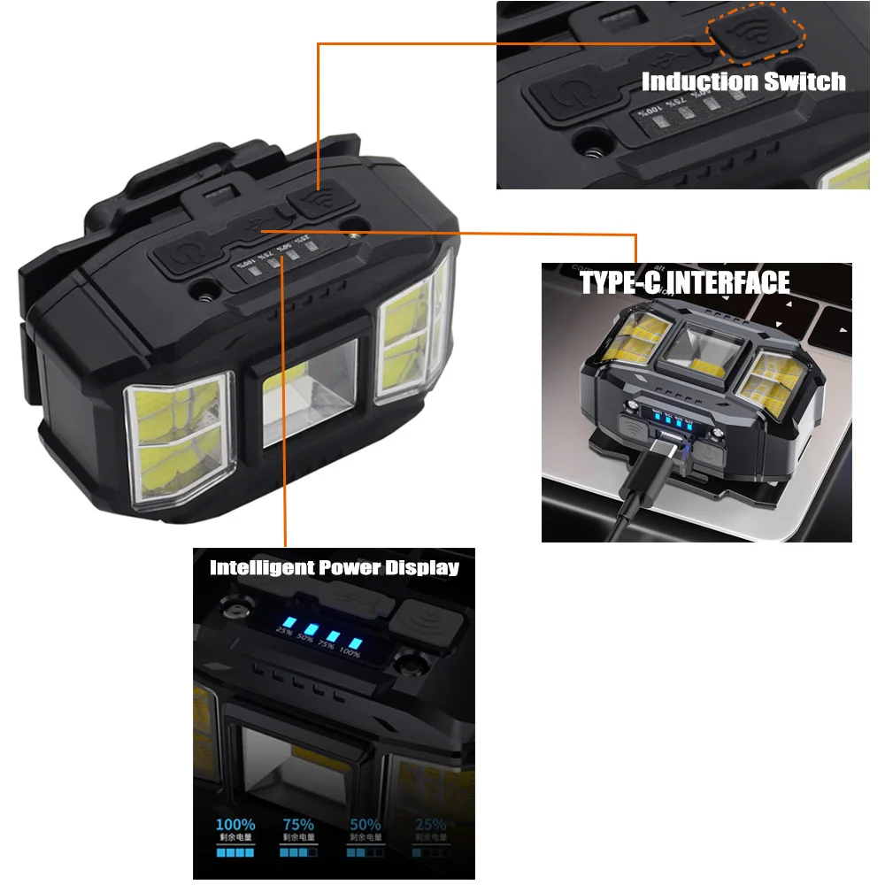 FAST MICH lámpara táctica para casco recargable USB impermeable - imagen 3
