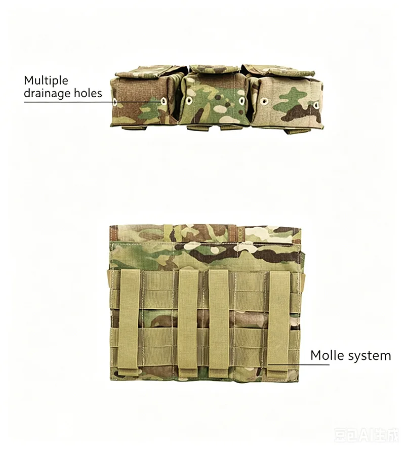 Portacargadores MOLLE para chaleco táctico, bolsa accesorios - imagen 2