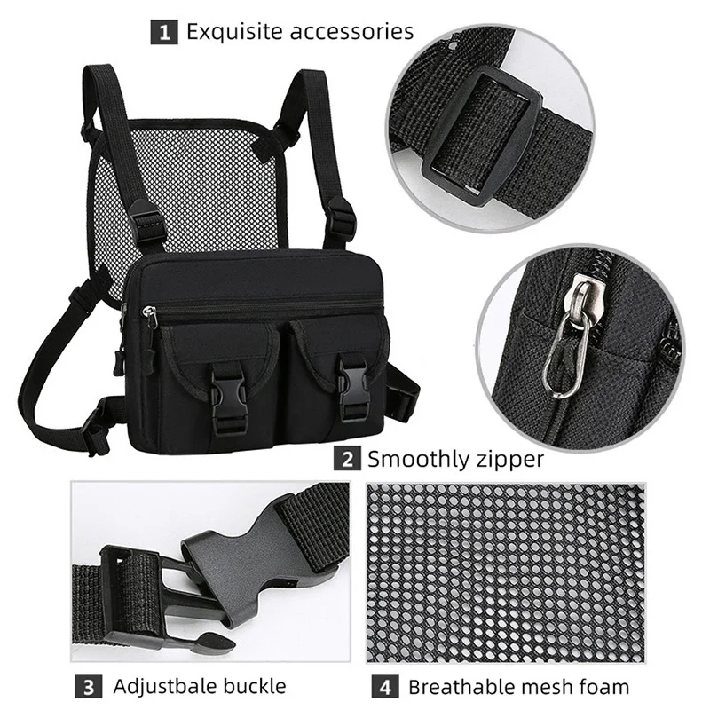 Bolsa pecho MOLLE ripstop – Táctica outdoor